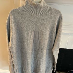 Loft Grey Flecked Tunic Sweater Size Large